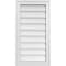 Ekena Millwork Vertical Surface Mount PVC Gable Vnt: Non-Functional, w/2"W x 1-1/2"H, Brickmould Frame, 16"W x 30"H GVPVE16X3002SN - alternate 1